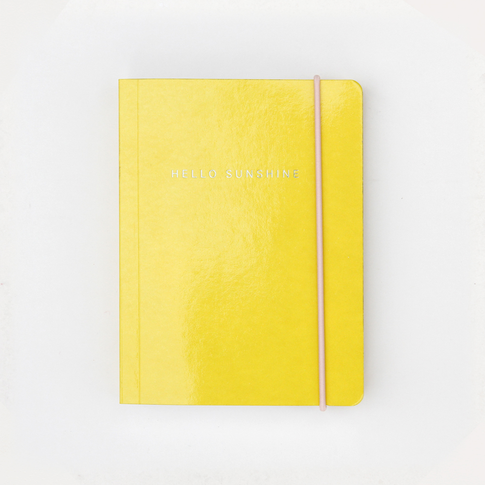 Yellow Patent Small Chunky Notebook By Caroline Gardner